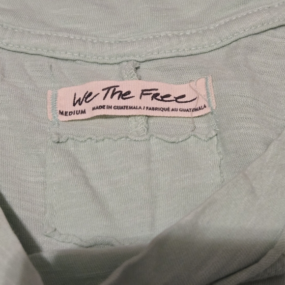 Free People We The Free Arden Extra Long Mountain Green Longsleeve Top - Picture 8 of 9